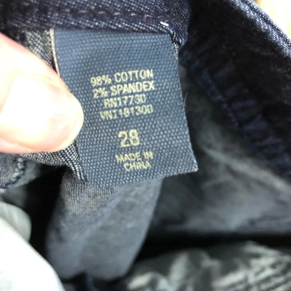 Converse Denim Blue Jean Skirt Size 28  Fitted Zipper Back